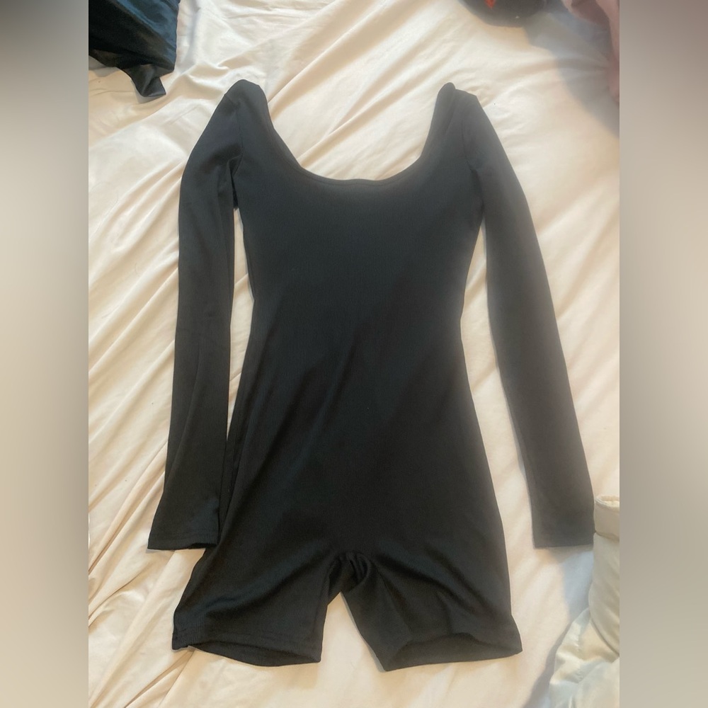 Fashion Nova black one piece long sleeve